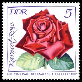 Rose Karneol auf DDR-Briefmarke Foto Wikipedia