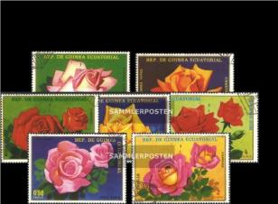 Äquatorial-Guinea 1573-1579 Rosenbriefmarken 1979