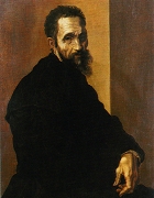 Michelangelo Buonarroti in einem Porträt von Jacopino del Conte, um 1535 Wikipedia