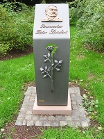 Lambert Gedenkstein im Nells Park Trier Foto Brandt